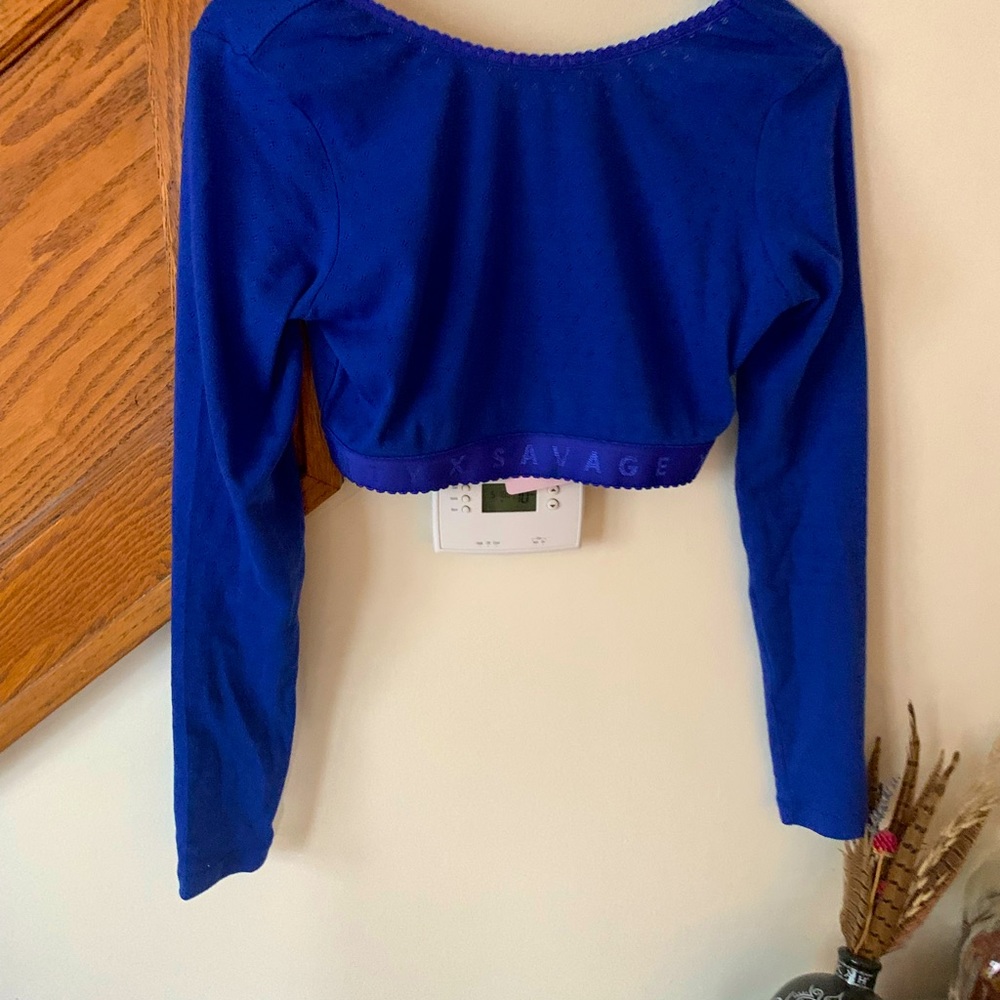 Savage Fenty crop long sleeve top